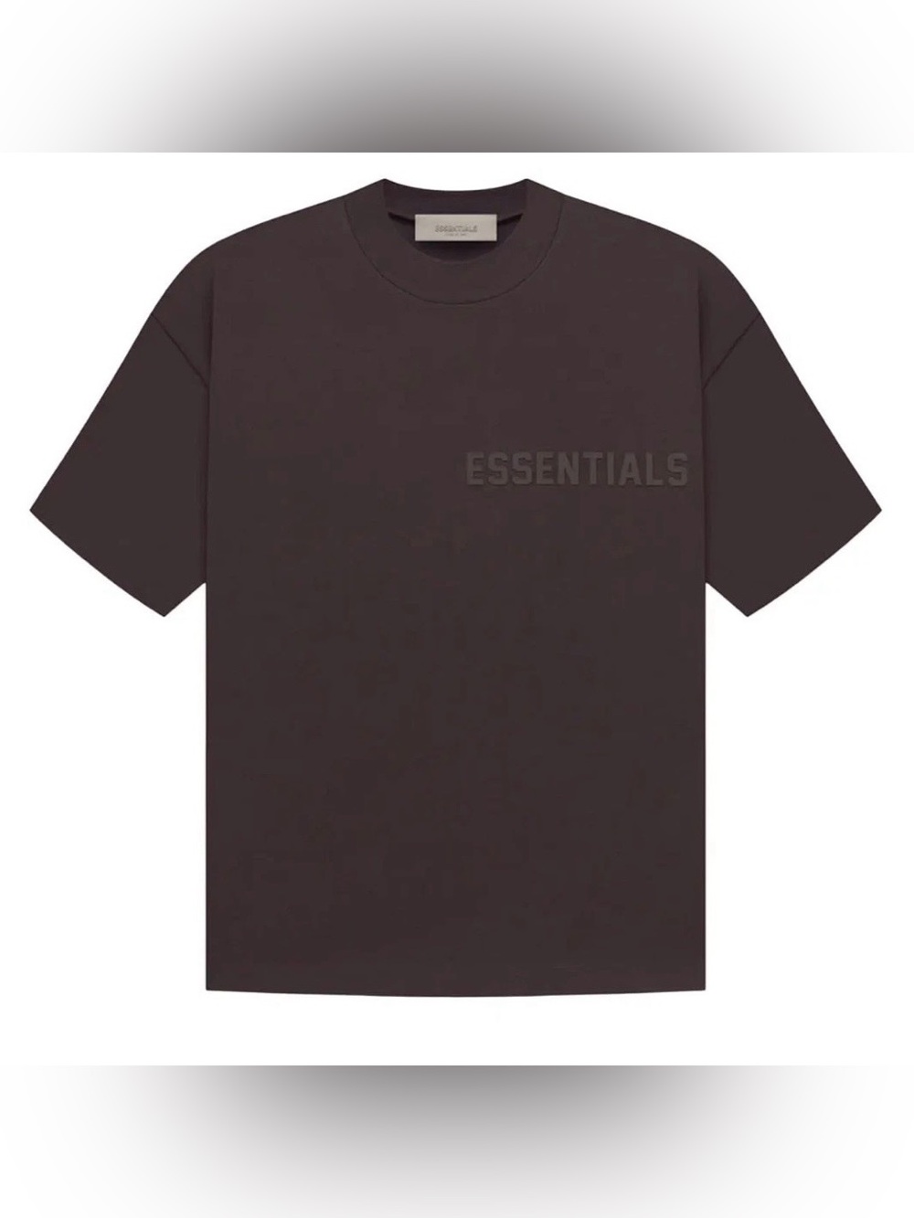 Men’s Fear of God Essentials Crewneck Short-Sleeve T-Shirt – Plum Size Small